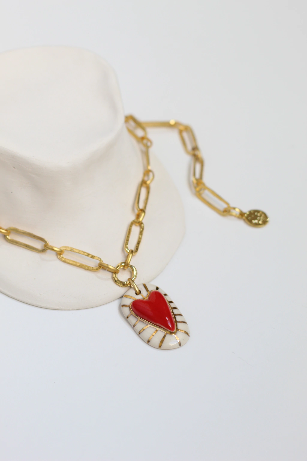 COLLAR CUORE DORADO