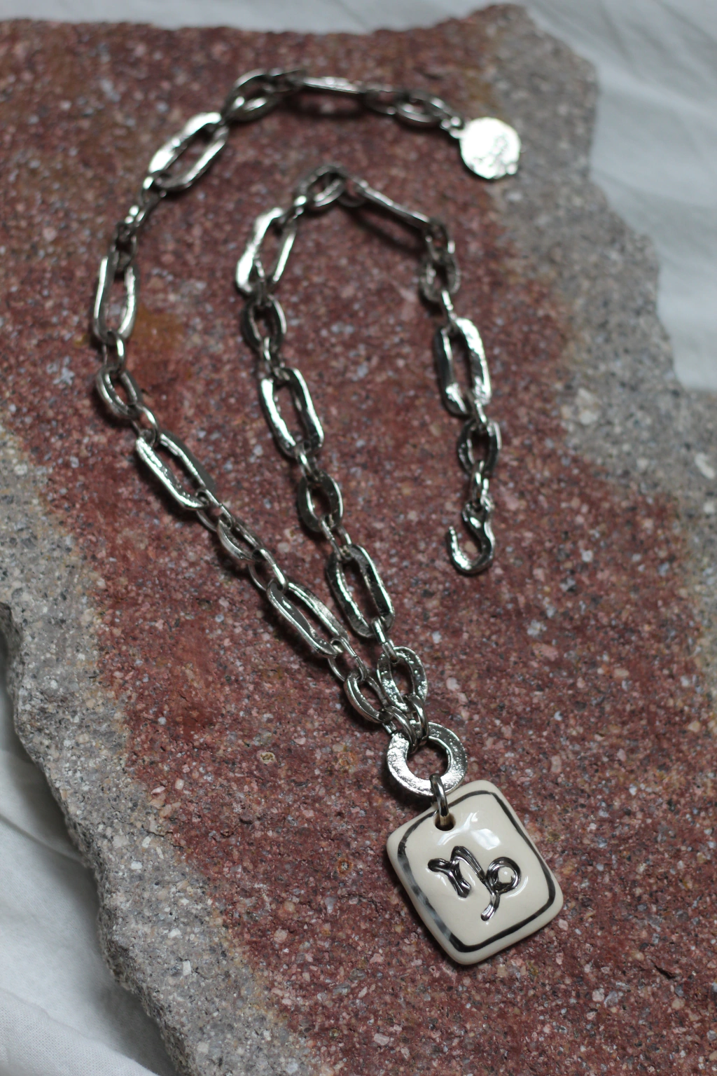 Collar Zodíaco Cadena plateada