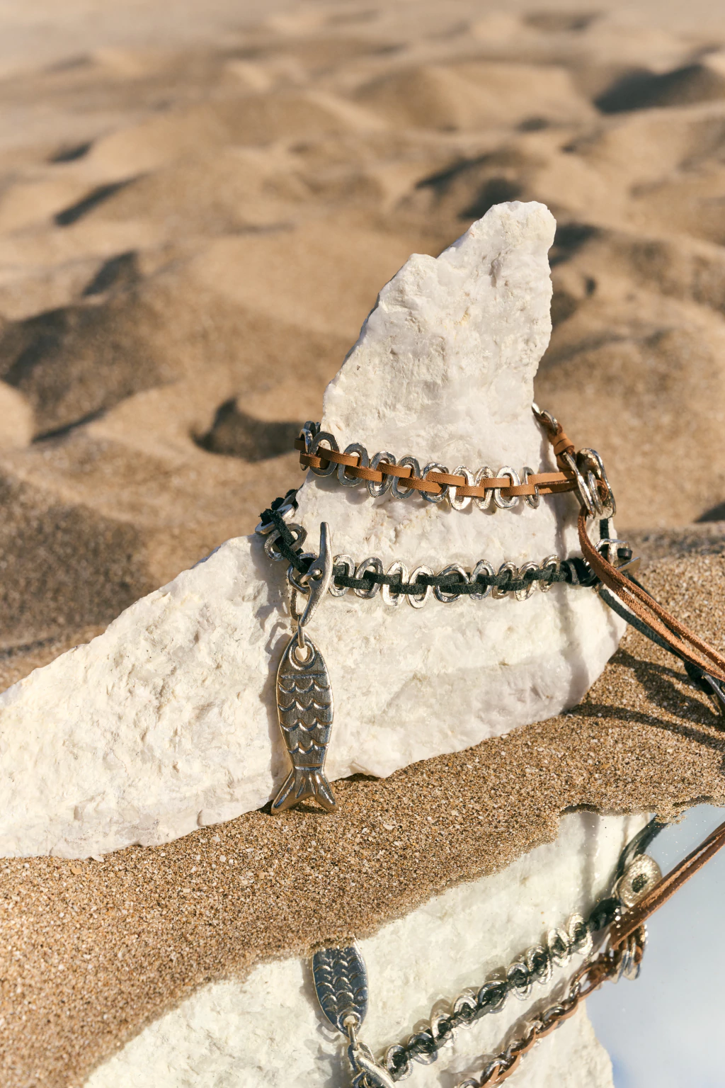 Collar cedrón plateado