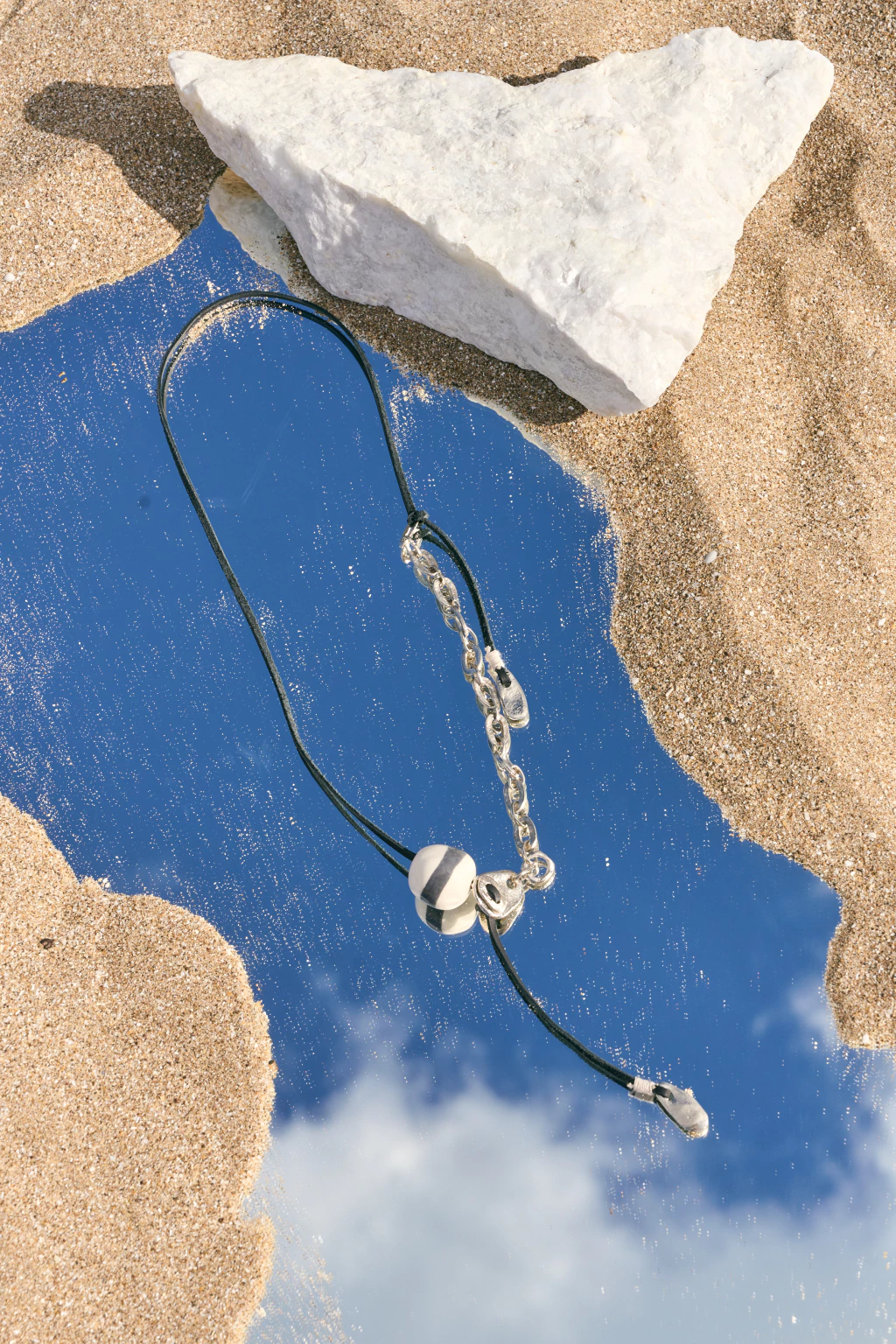 Collar lira plateado