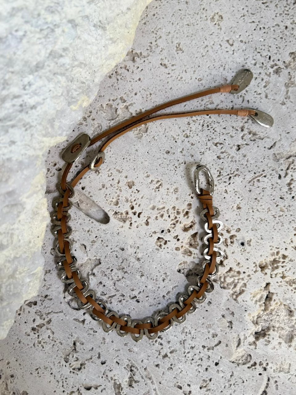 Collar cedrón plateado