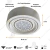 Spot Plafon Semiembutido Redondo Lámpara AR111 GU10 Blanco Negro MAC 2453
