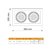 Plafón Moderno Cardánico 2 Luces para AR111 - comprar online