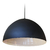 Lampara Colgante Campana Metálica negra con  blanco led iluminacion cocinas modernas