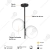 Lampara Colgante Moderna 2 Luces Barral 40cm en internet