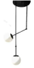 Lampara Techo moderna esfera Vidrio cristal Tulipa Negra Dorada Cromo Dorada Oro