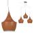 Lampara Colgante Simil Madera 1, 2 y 3 Luces - tienda online