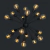 Lampara industrial Explosion 18 luces Deco Negro oxido Cobre oro bronce niquel