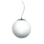 Colgante De Techo 1 Globo de vidrio Satinado Ø25cm Cromo