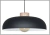 Colgante de lámpara de metal negro con detalles de madera, diseñado para bombillas LED E27.