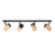 Regleta Barral con 4 luces led gu10 madera diseño industrial minimalista