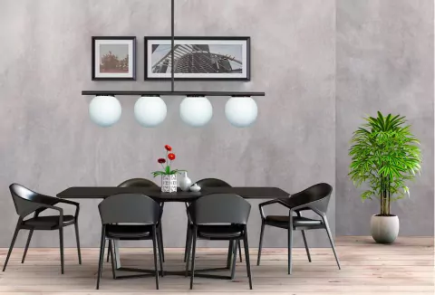 Barral Colgante de Techo 4 Luces - Best Lineal