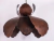 Lampara Colgante diseño botanico dorado oro planta flor magnolia oxido negro