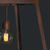 Lampara De Techo Industrial Dinja Hierro 1 Luz cadena negro oxido