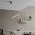 lampara techo colgante led lineal recta moderna palo deco stick