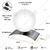 Lampara Velador De Mesa Globo de Vidrio Satinado - 15cm / 18cm / 25cm - Kailux Luces & Deco