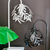 Lampara de mesa velador botanico planta arbol flor diseño