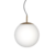 Lampara dorada esfera globo vidrio deco