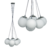 Lampara Colgante de Techo moderna ramillete vidrio cristal esferas CABA Argentina