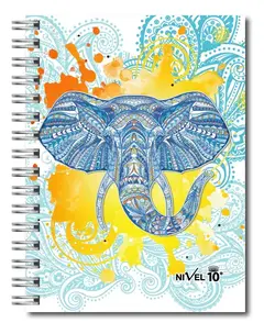 Agenda Nivel 10 2027 Bonjour Espiral Elefante Diaria 16x22