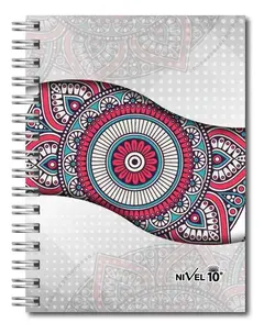 Agenda Nivel 10 2027 Bonjour Espiral Mandalas Diaria 16x22cm - Libreria Saturno
