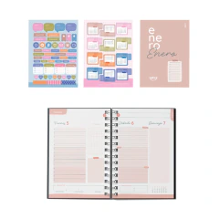 Agenda 2027 Talbot Espiral Denim Semanal 15 X 21 - tienda online