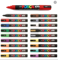 Marcadores POSCA PC-5M x 5 unidades