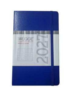 Agenda 2027 Brugge 13x21 Semanal Tipo Moleskine Con Elástico
