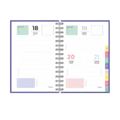 Agenda 2027 Cangini Talbot Italy Cool A5 Diaria Espiral - tienda online