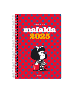 Agenda Mafalda 2025 - Espiral - Semanal - Columnas 13X19 Cm