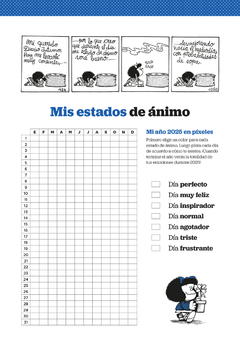 Agenda Mafalda 2025 - Encuadernada - Semanal - 19x13 Cm en internet