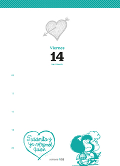 Agenda Mafalda 2025 - Día Por Página - Espiralada 11 X 15 Cm en internet