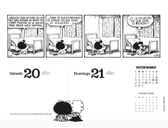 Calendario Mafalda 2025 Taco Colección De Escritorio 17 x 13 cm - Libreria Saturno