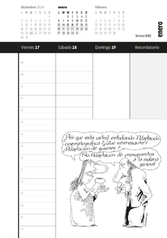 Imagen de Agenda Fontanarrosa 2025 Semanal 13 X 19 Cm