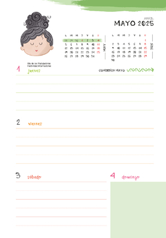 Agenda Jopi 2025 Espiralada Semana A La Vista 21 X 15 Cm - tienda online