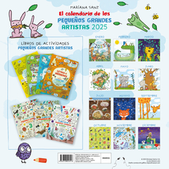 Calendario De Pared 2025 Pequeños Grandes Artistas 29 X 29 Cm 24 Páginas - tienda online