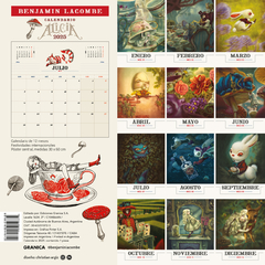 Calendario De Pared 2025 Alicia En El País De Las Maravillas 29 X 29 Cm 24 Páginas - tienda online
