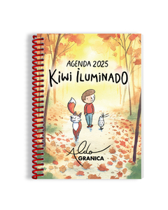 Agenda Kiwi 2025 Semanal Anillada Con Stickers 13 X 19 Cm