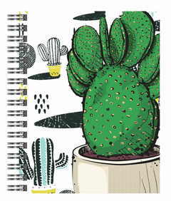 Agenda Nivel 10 2025 Bonjour Espiral Cactus Diaria 16x22 en internet