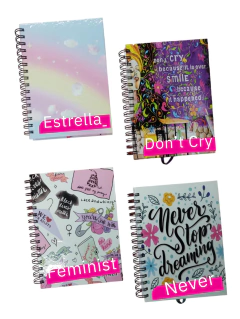 Agenda Arwen 2025 Diaria Espiral Línea Teen N8 17x22cm