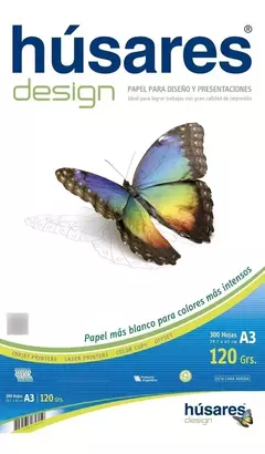 Resma Husares Design A3 120 Gramos X 300 Hojas