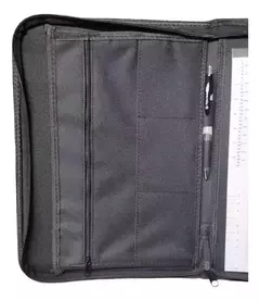 Promo Dia Del Padre : Carpeta Negra A4 Smart Biwo Con Cierre Cuero Ecologico en internet