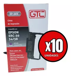 Cinta Gtc636 Compatible Con Epson Erc30 / Erc34 X 10 - comprar online
