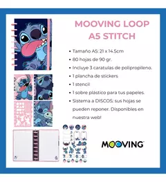 Cuaderno De Discos Inteligente Mooving A5 Loop Stitch en internet