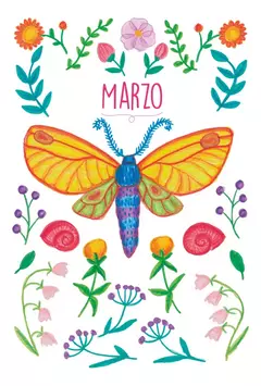 Agenda 2025 Semanal Por Mariana Sanz Con Stickers 13 X 19 Cm - Libreria Saturno