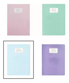 Cuaderno Notas Pastel 17x25 Rayado 40h Colores A Elección X 1