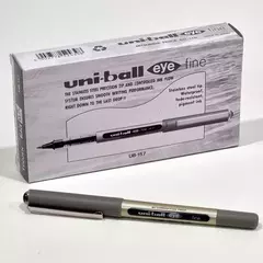 Lapicera Uni-ball Ub157 Roller Gel Uni Eye Micro X 12 Negro