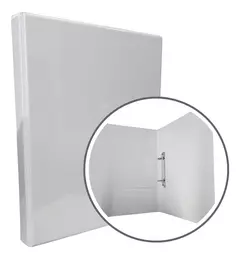 Carpeta Blanca Tamaño A4 De 2 Ganchos Tapa Cristal - Lomo 2X25 X 5 Unidades en internet