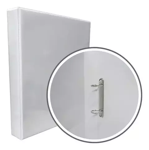 Carpeta Blanca Tamaño A4 De 2 Ganchos Tapa Cristal - Lomo 2X60 - comprar online