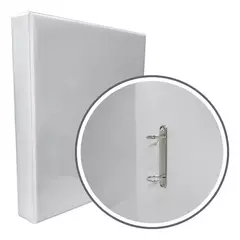 Carpeta Blanca Tamaño A4 De 2 Ganchos Tapa Cristal - Lomo 2X60 X 6 Unidades en internet